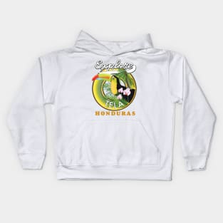 Explore Tela Honduras travel logo Kids Hoodie